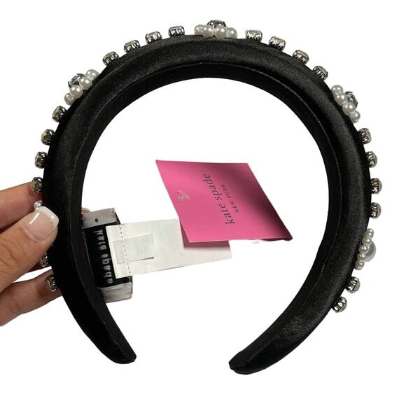 Kate Spade crystal and imitation pearl embellished headband main image 6